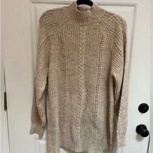Cozy Beige Knit Sweater